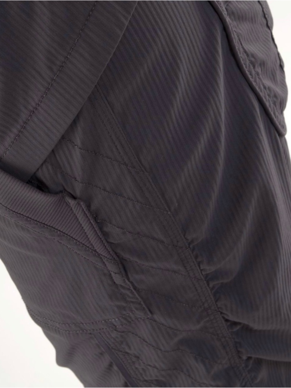 Lululemon Quick Step Pant Gray Dance Ruched Cinch Hem Size 12 - Picture 3 of 14